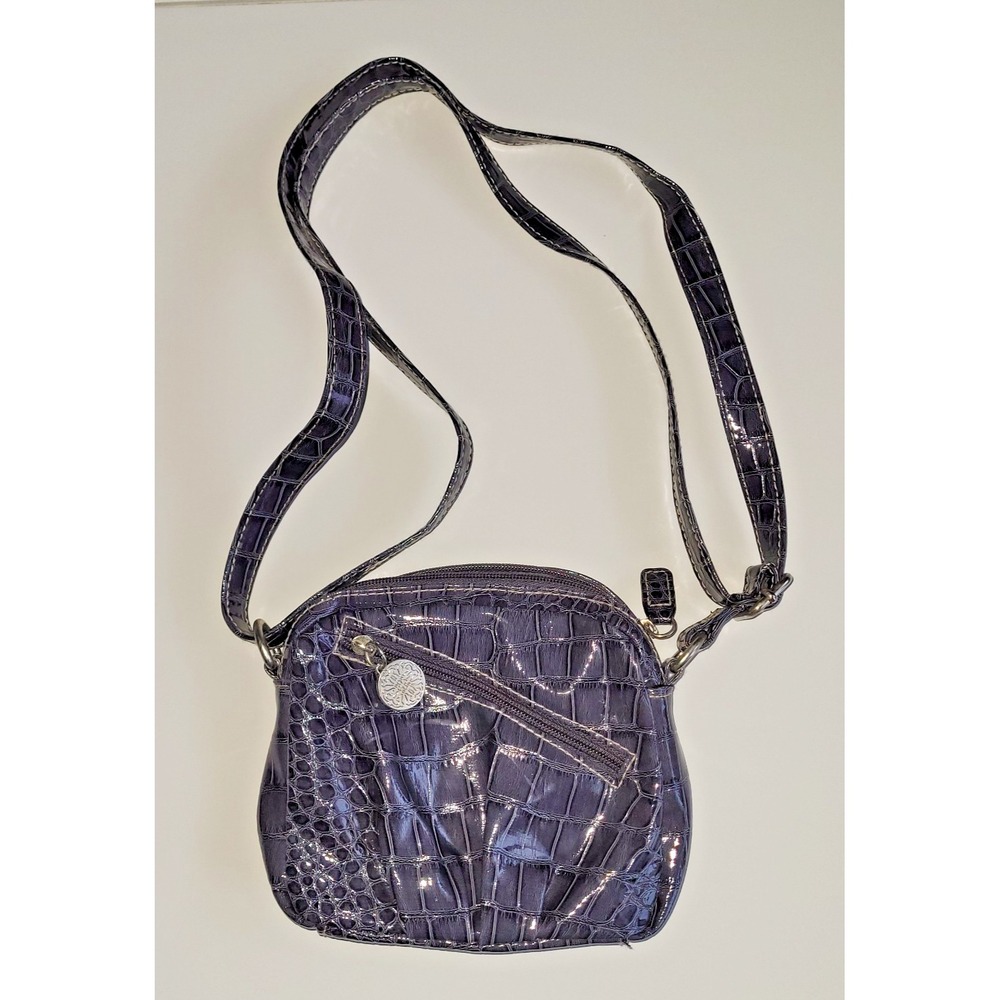Women's Handbag Purses Small Satchel Crossbody With Outer Pocket Dark Gray
